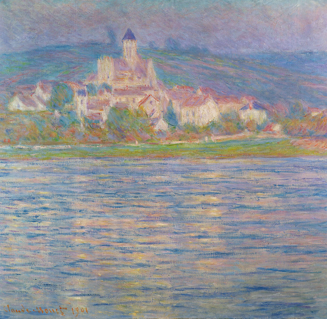             Veduta di Vétheuil" murale di Claude Monet
        