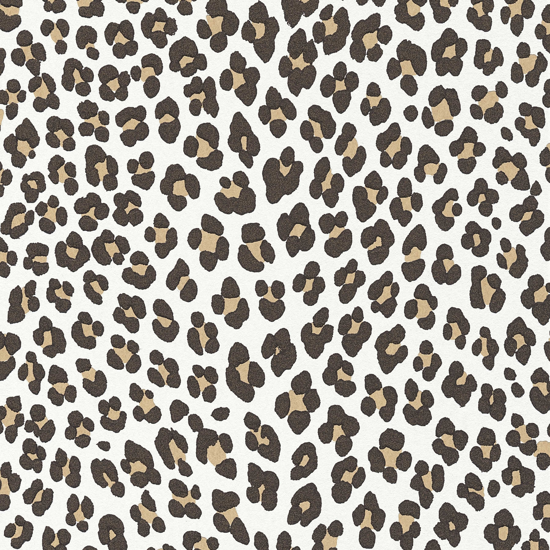         Animal print wallpaper with leopard pattern - Brown, Metallic
    