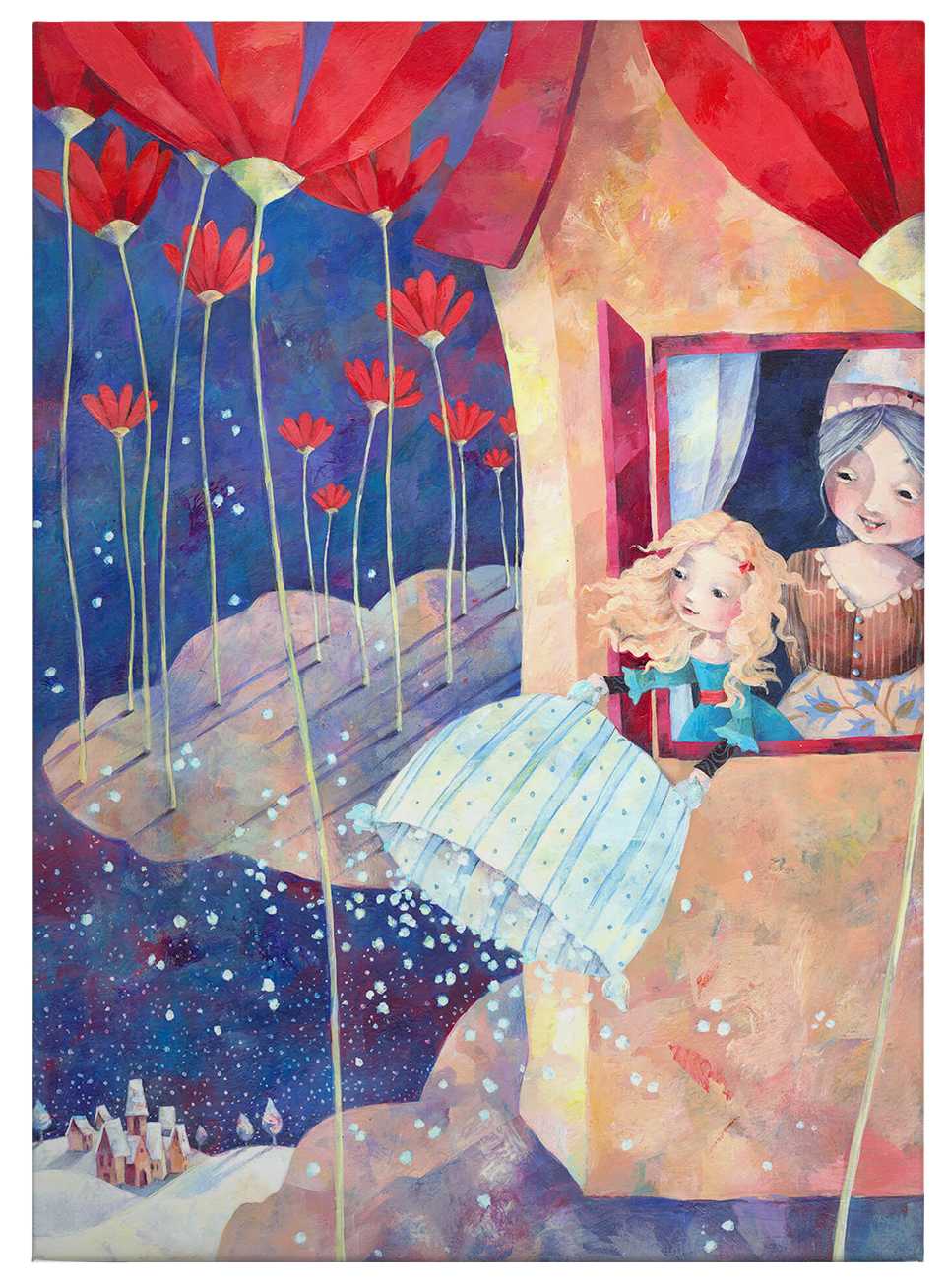             Canvas schilderij Fairytale Frau Holle, door Blanz - 0,50 m x 0,70 m
        
