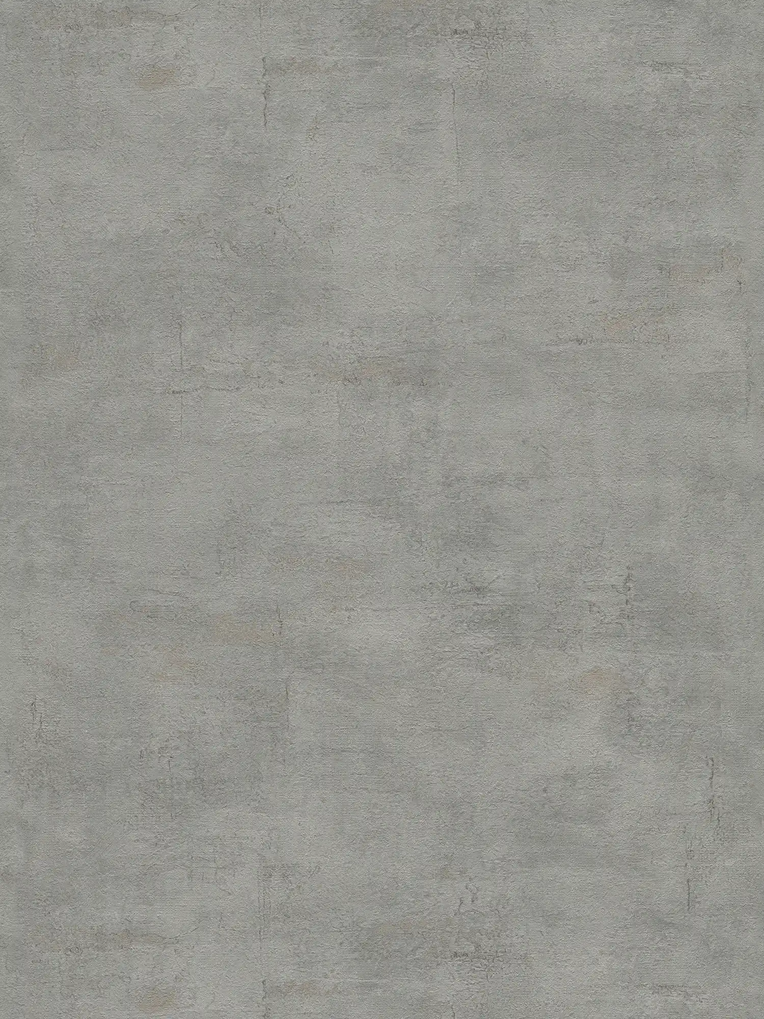 Textured wallpaper with dark grey plaster look - grey
