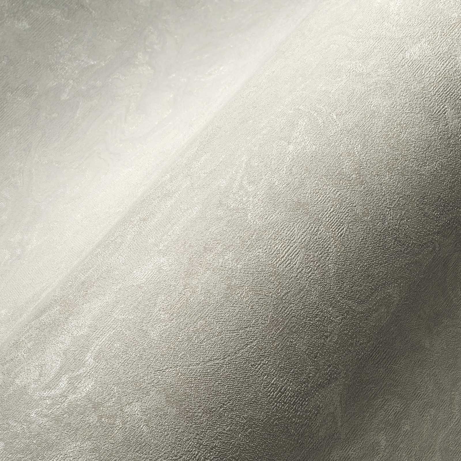             Crèmewit behang met subtiele marmering - wit, grijs
        