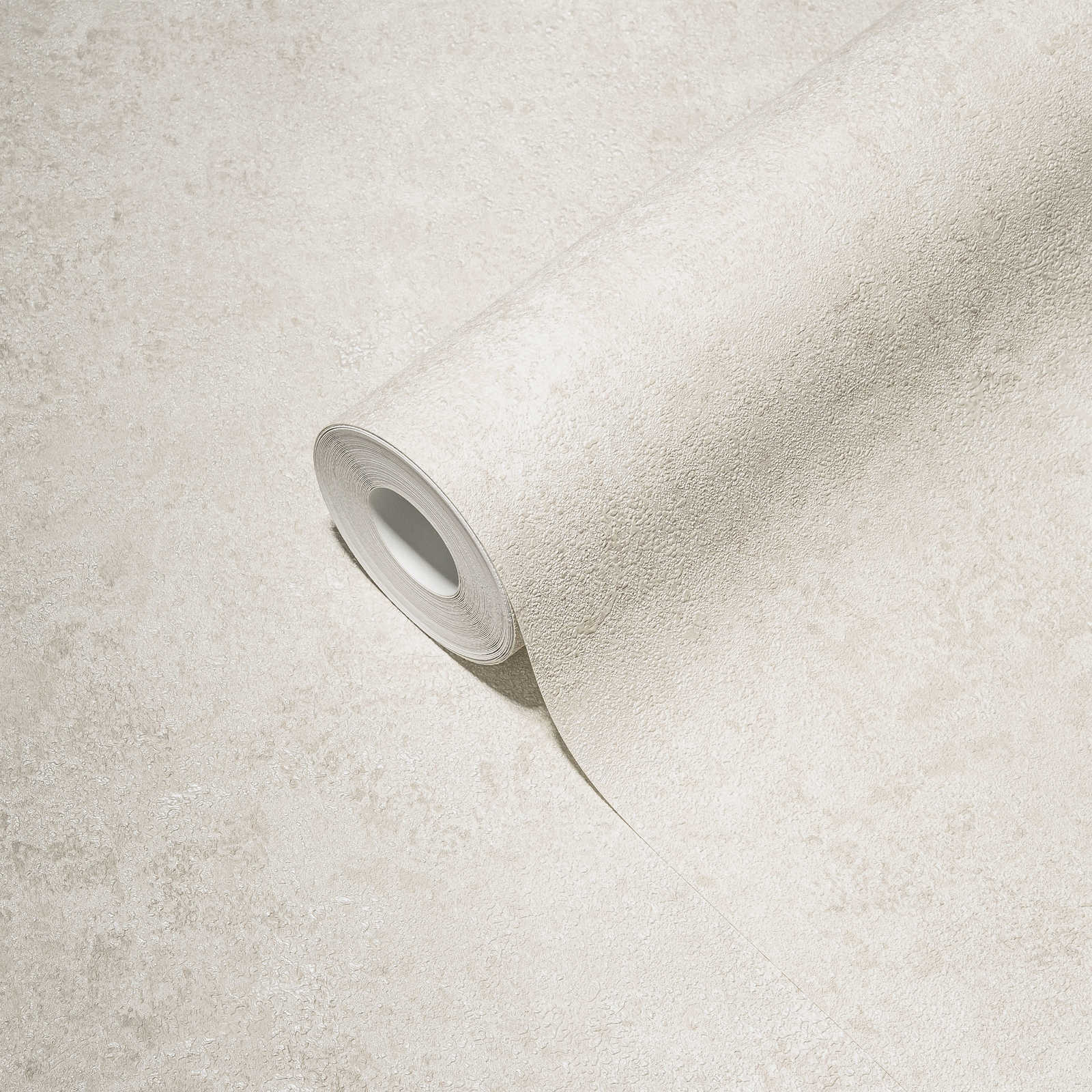             Non-woven wallpaper with metallic effect & used look - cream, grey
        