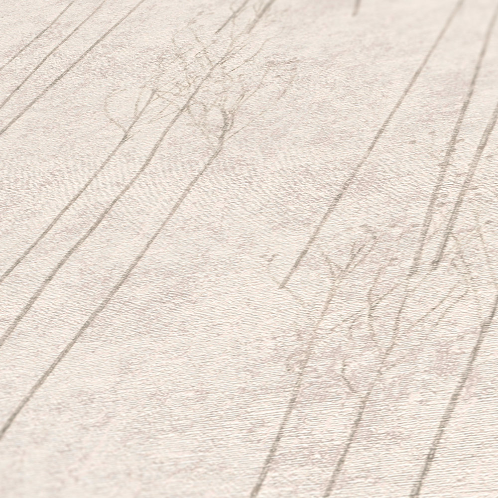             Carta da parati in stile scandi con dettagli strutturali - beige, grigio
        