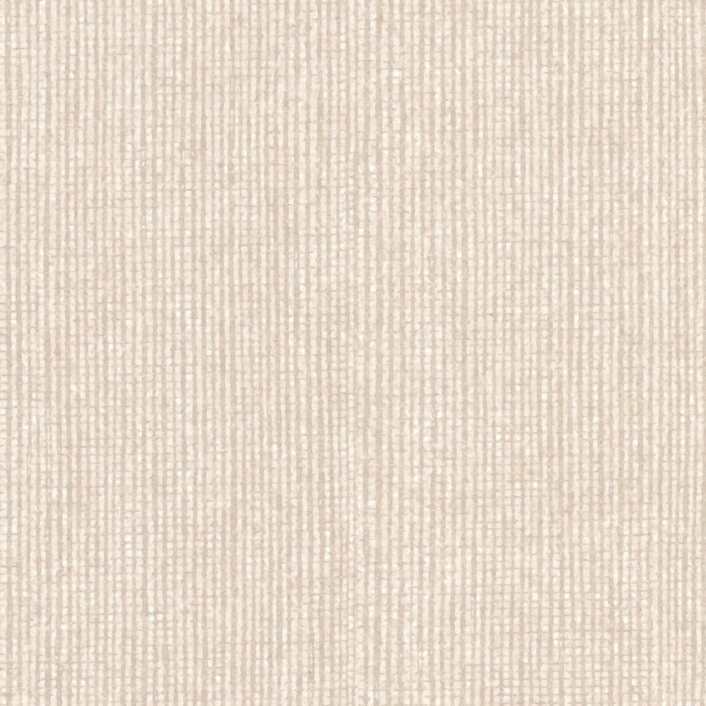             Carta da parati in tessuto non tessuto beige chiaro con effetto lucido e aspetto tessile - beige
        