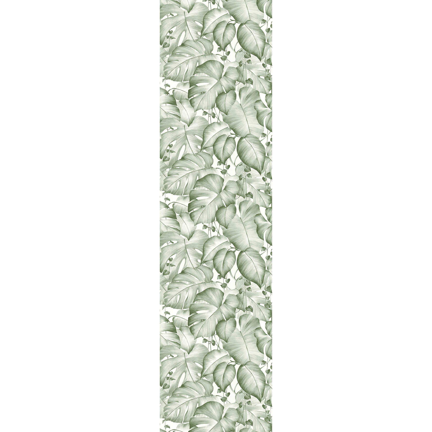         Design panel self-adhesive with Monstera leaves - Green, White
    