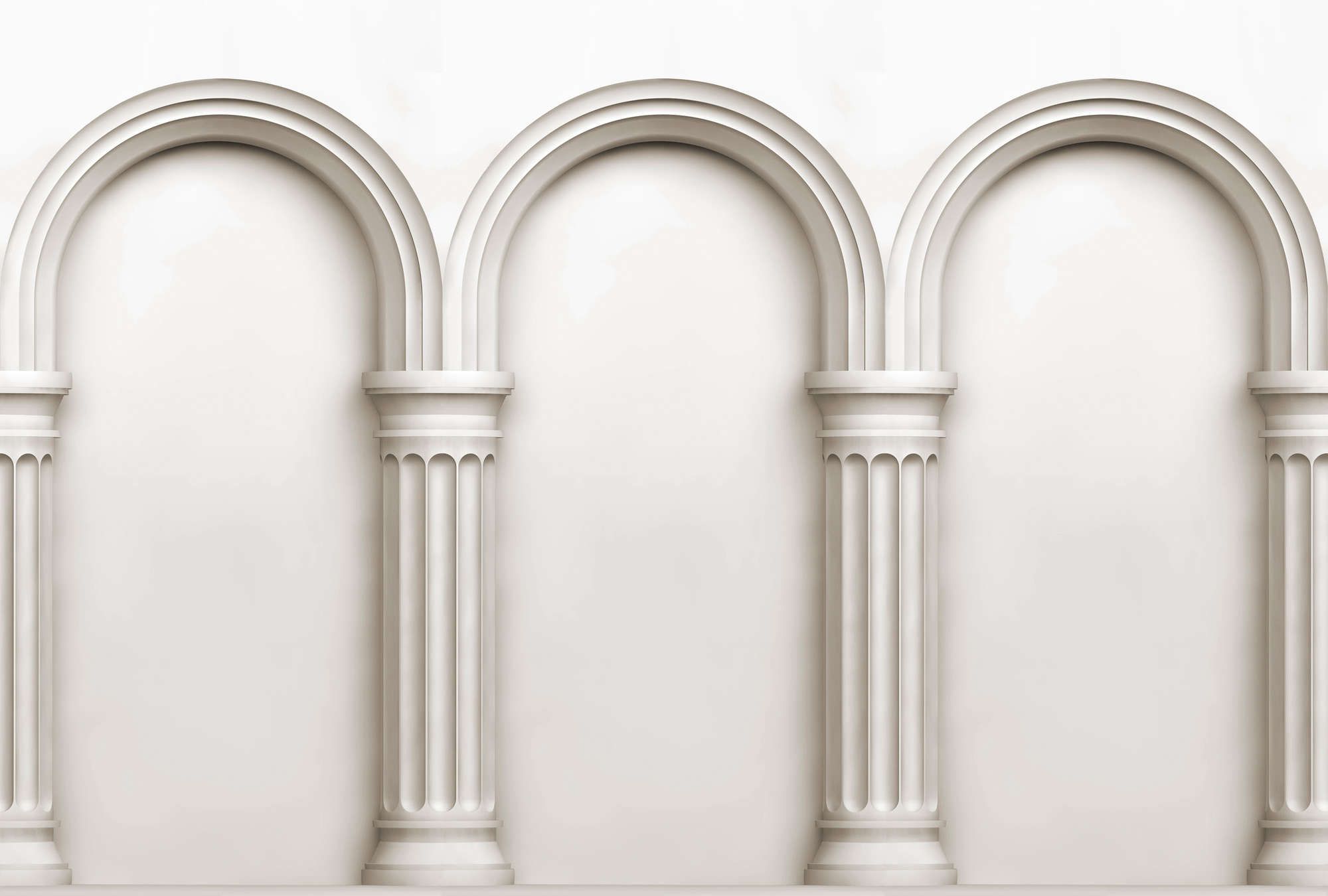             Photo wallpaper »new roman« - Architecture with round arches - Smooth, slightly shiny premium non-woven fabric
        
