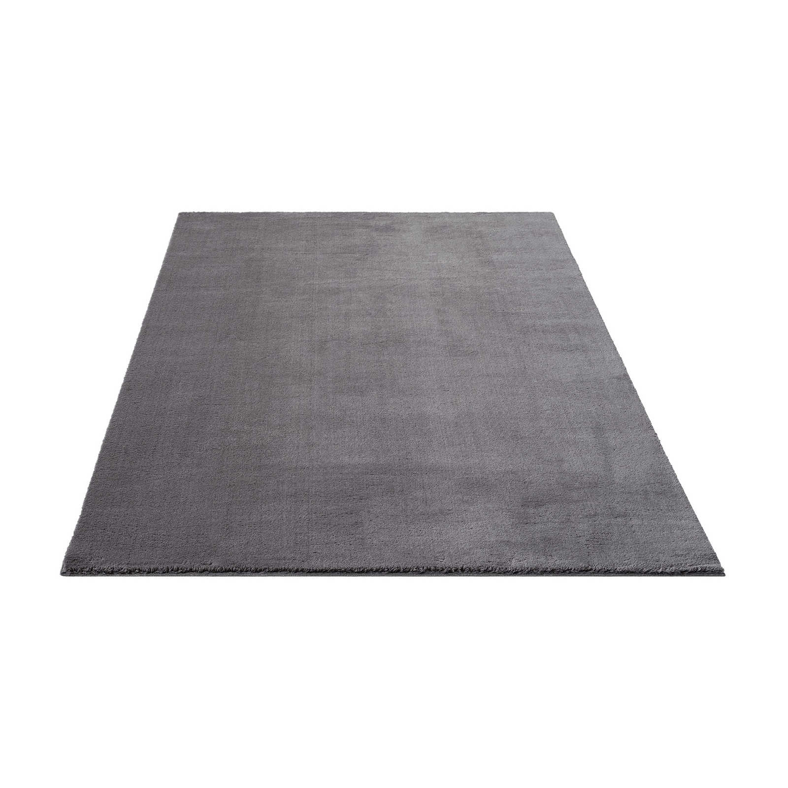 Pluizig hoogpolig tapijt in antraciet - 290 x 200 cm
