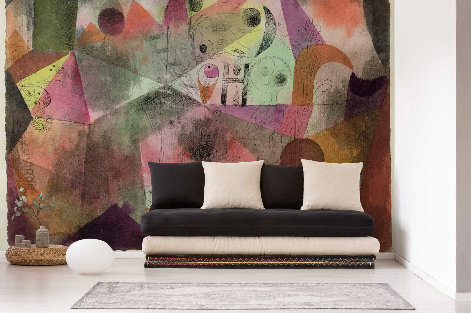             Muurschildering "Met de H" van Paul Klee
        
