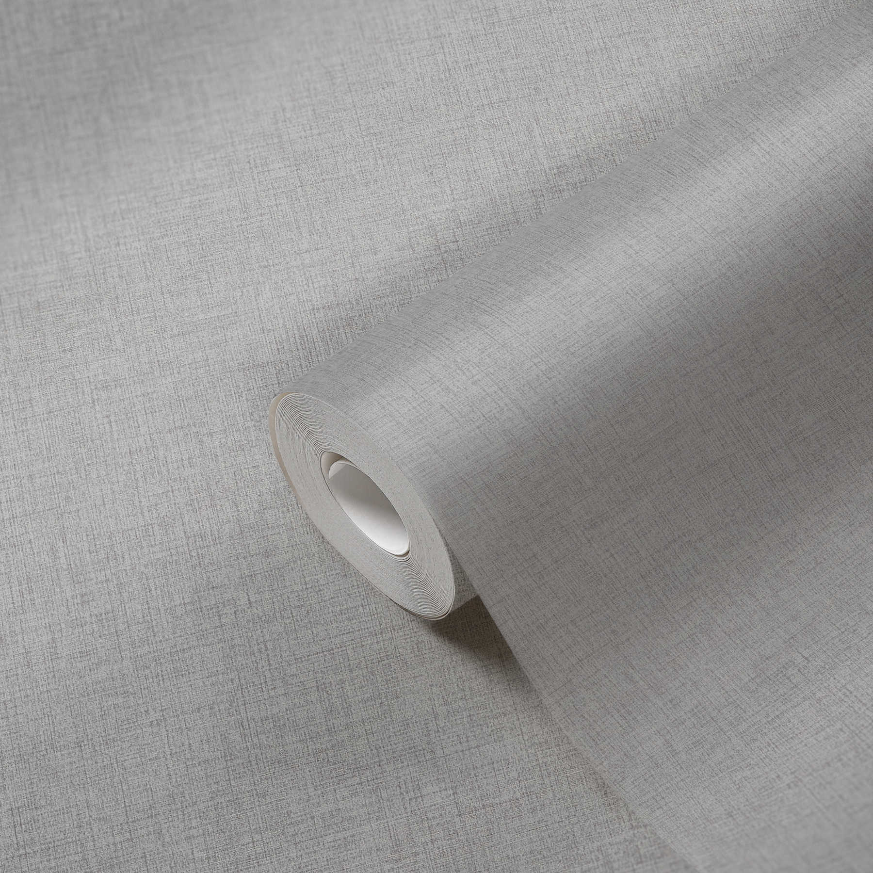             Eenheidsbehang met subtiele linnenlook - grijs
        