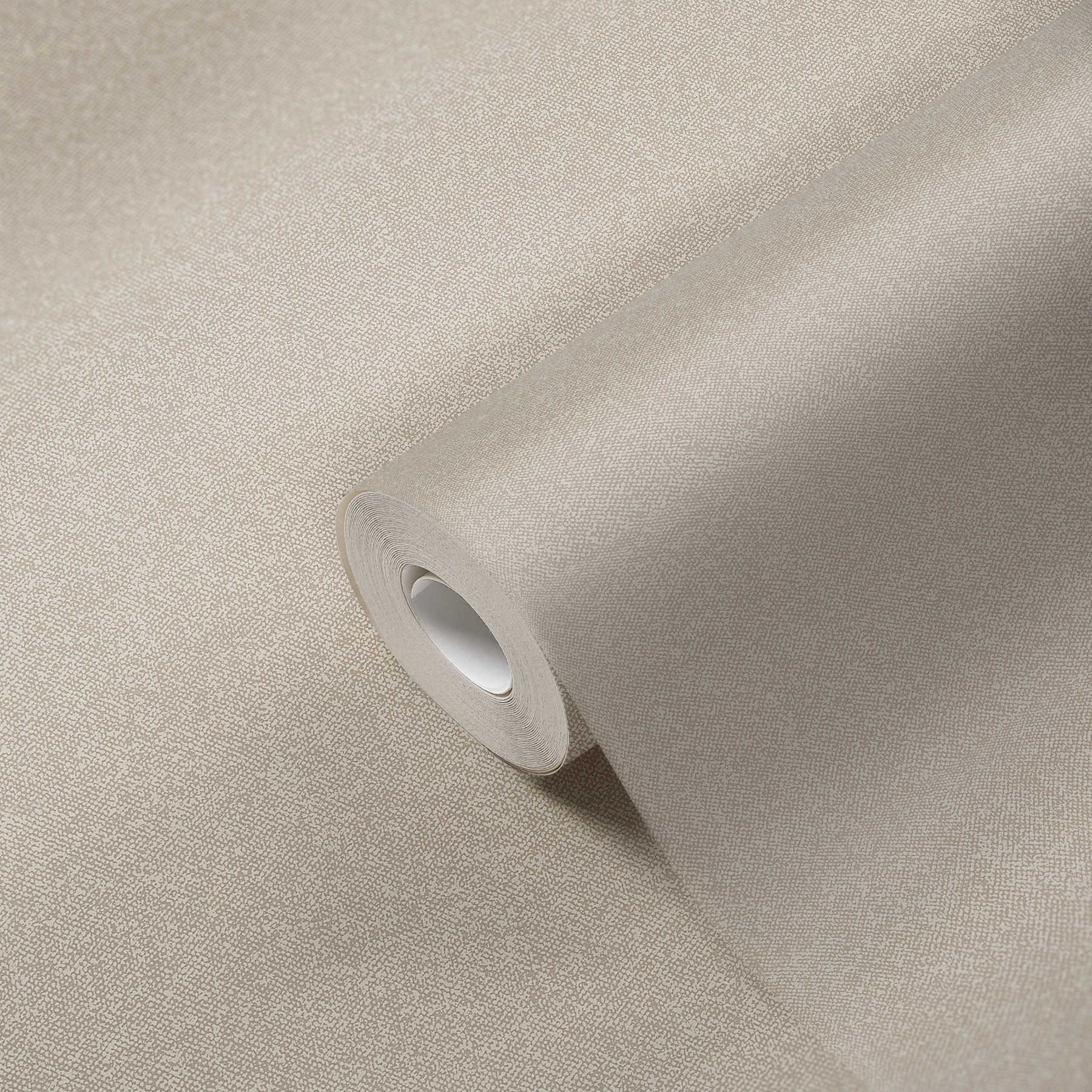             Papier peint à l'aspect textile uni - beige, crème
        