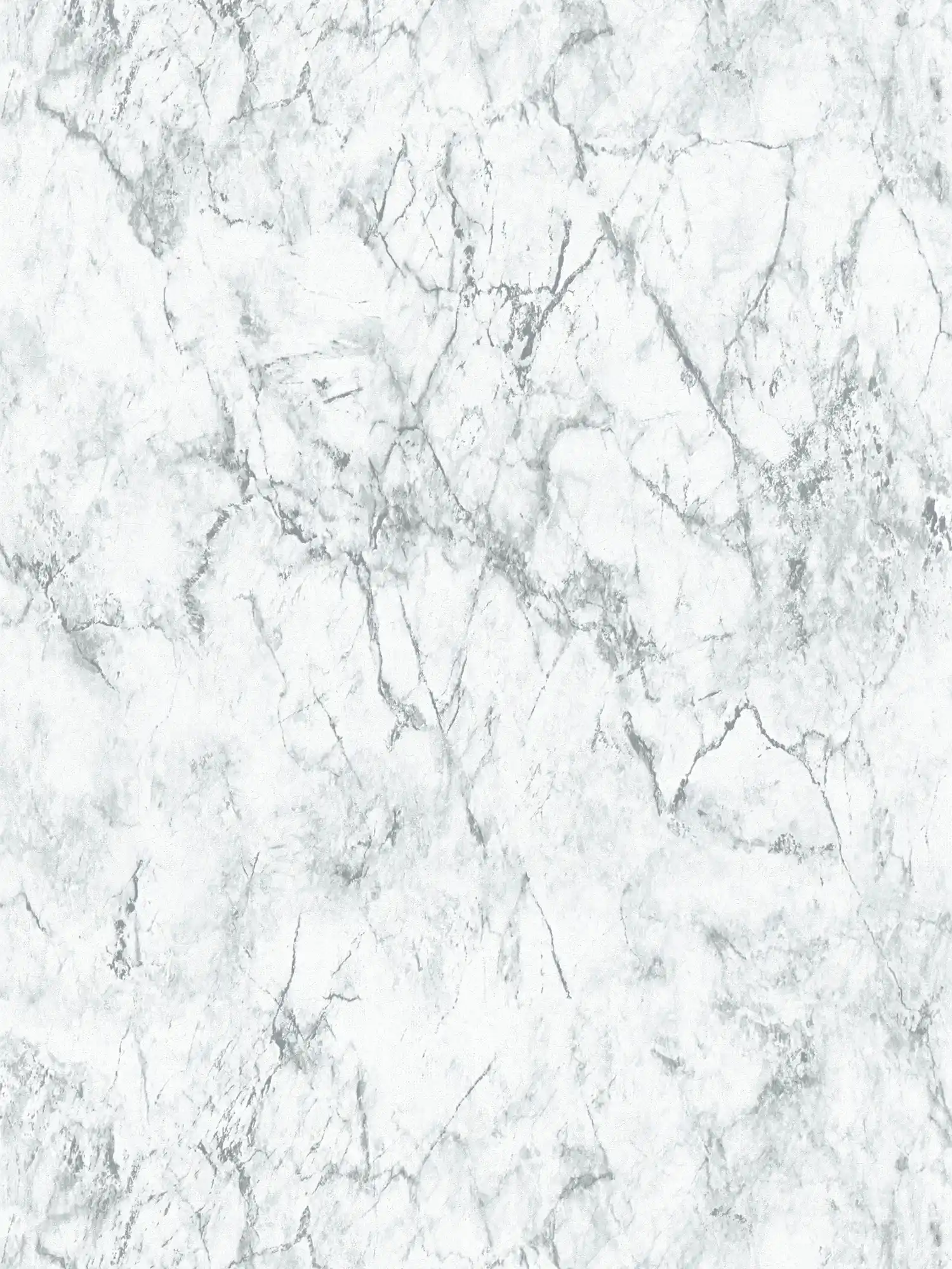         Non-woven wallpaper with fine marble look - white, grey
    