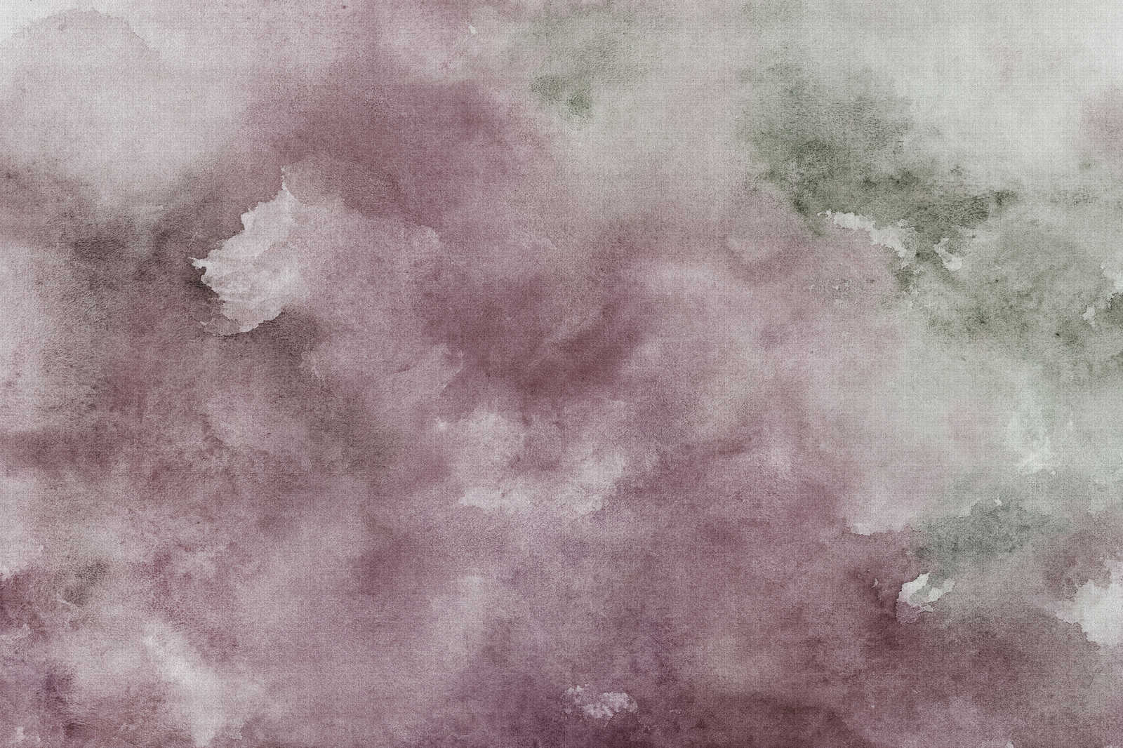             Aquarel 2 - Canvas schilderij Aquarel motief Violet- Natuurlijke linnen look - 0.90 m x 0.60 m
        