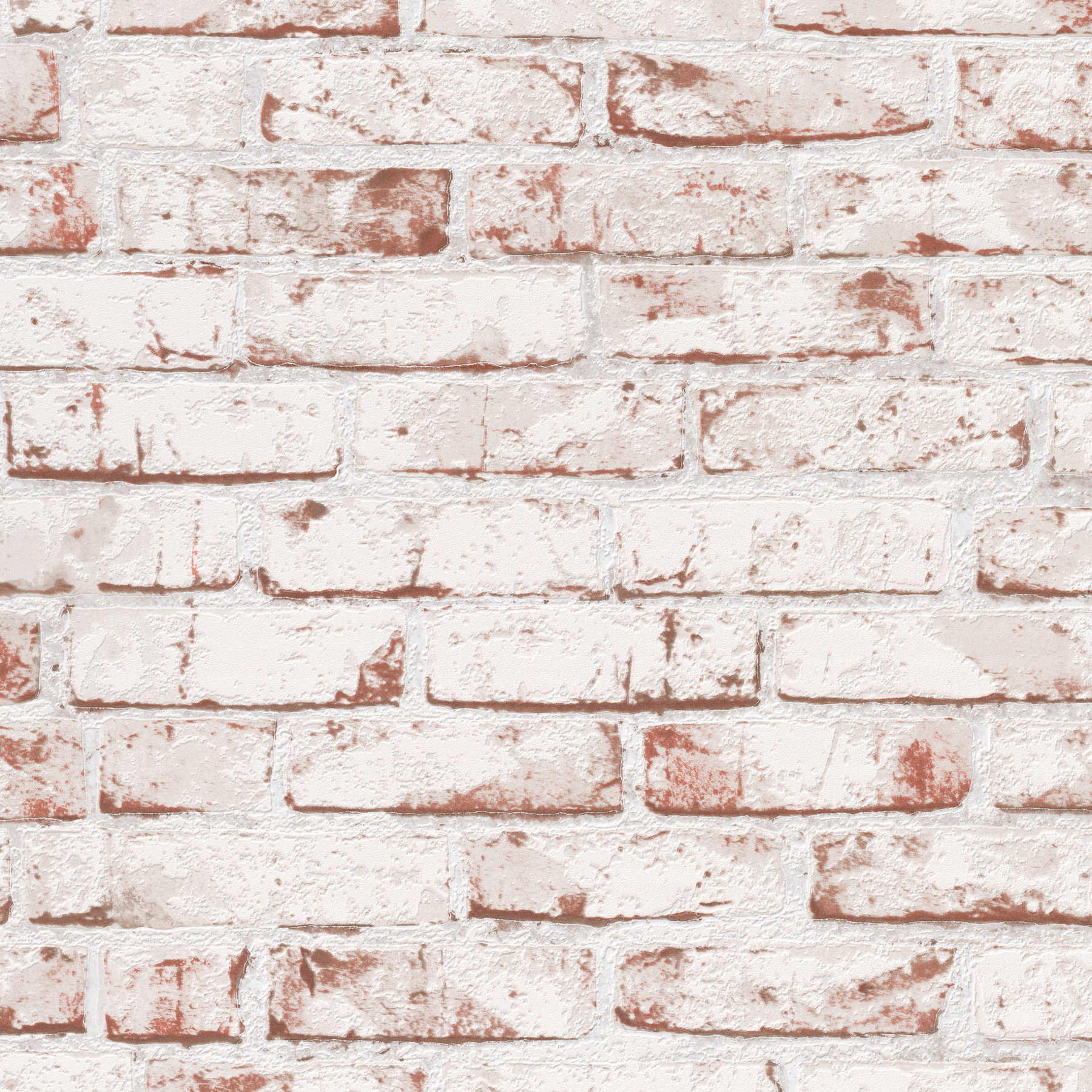             Stone optics non-woven wallpaper brick wall 3D - white
        