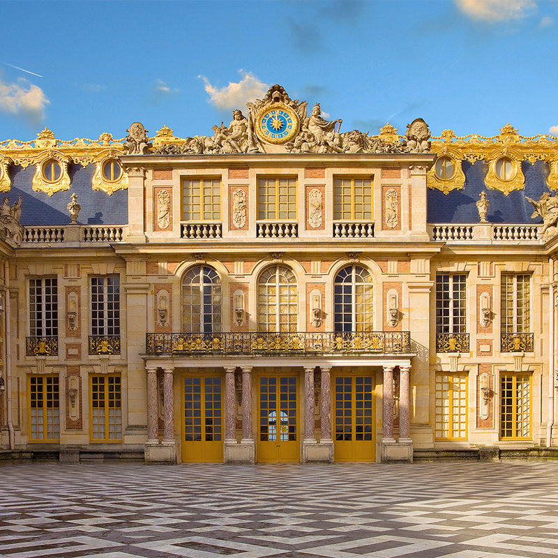 Papel pintable Barroco Palacio de Versalles - tejido no tejido liso perla
