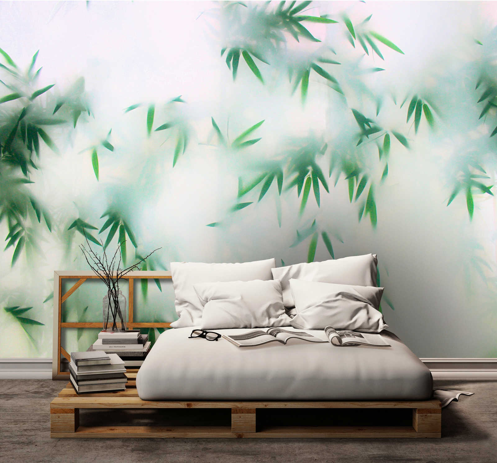            Panda Paradise 3 - hojas de papel pintado de bambú en la niebla
        