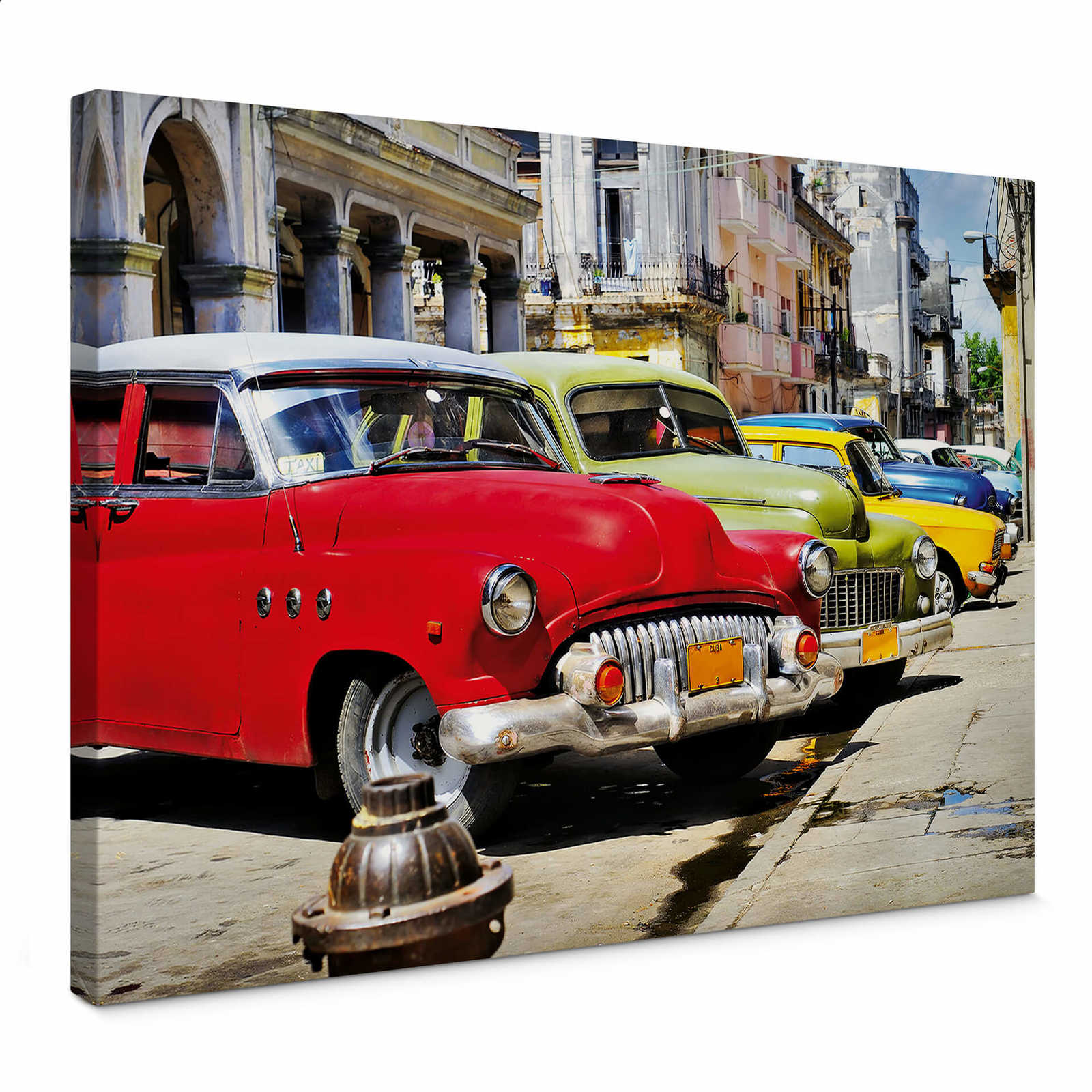         Cuba canvas print vintage cars in Havana
    