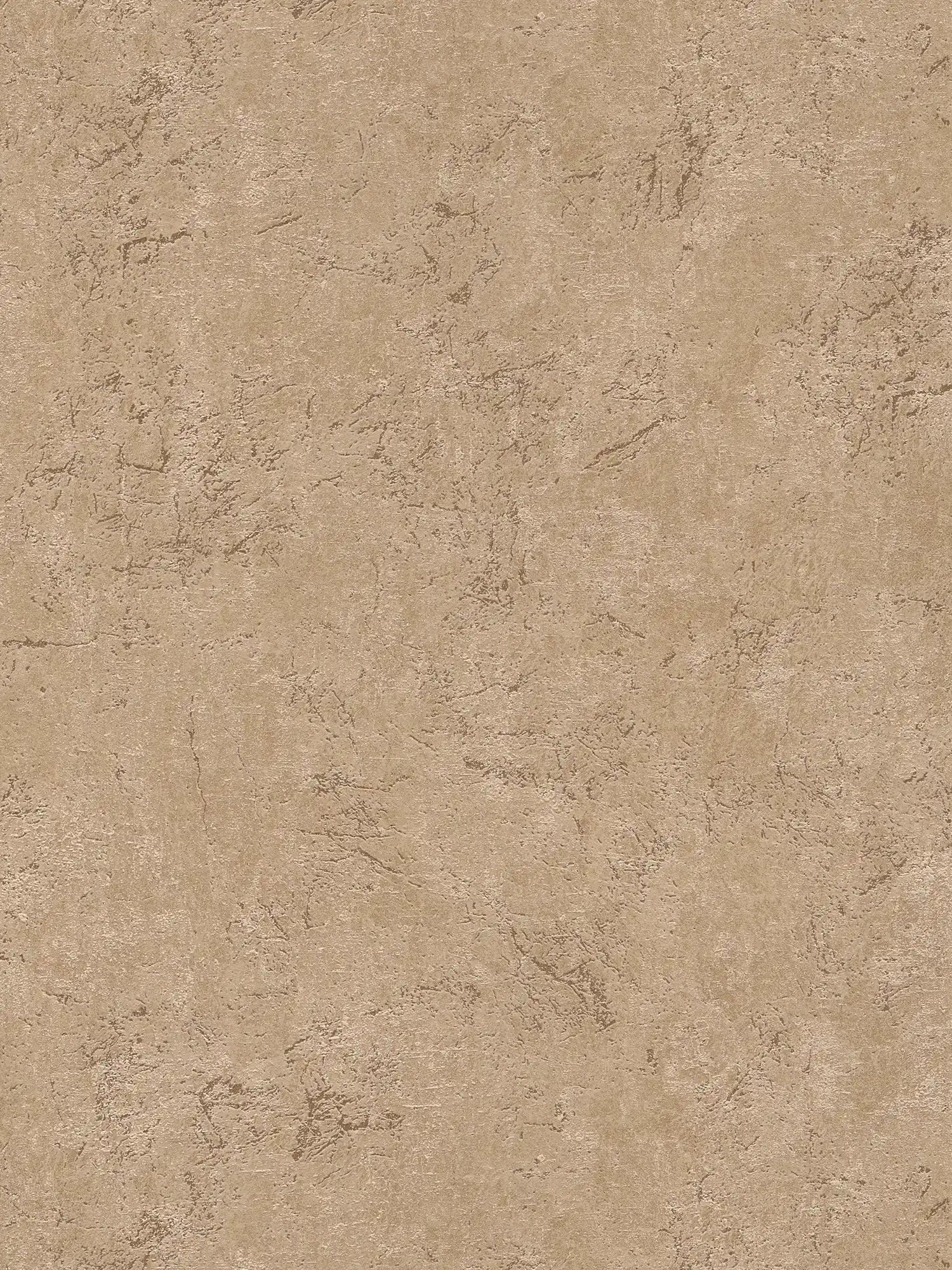 Wallpaper natural stone look marbled in warm brown
