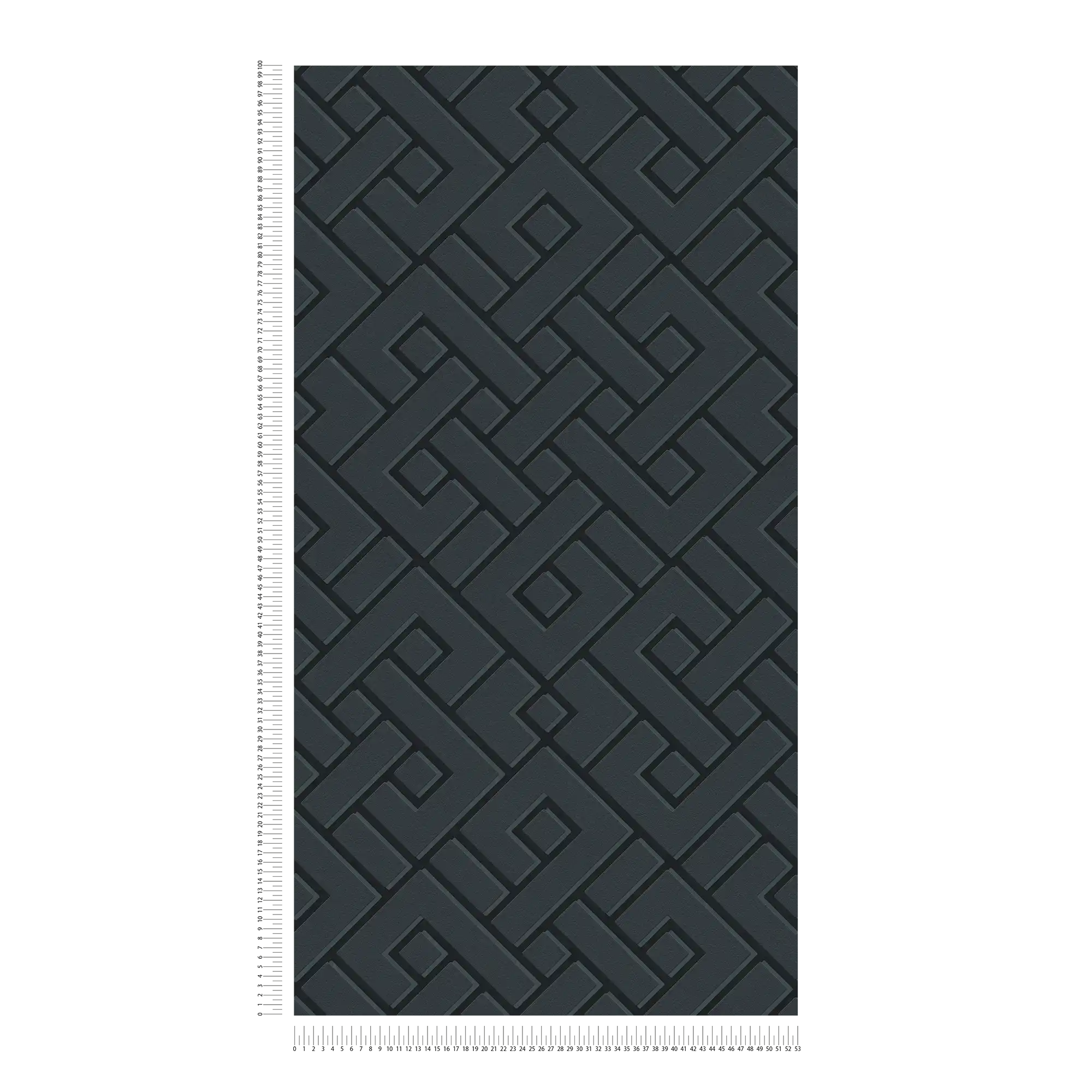             Carta da parati MICHALSKY nera con motivo 3D ed effetto opaco-lucido
        