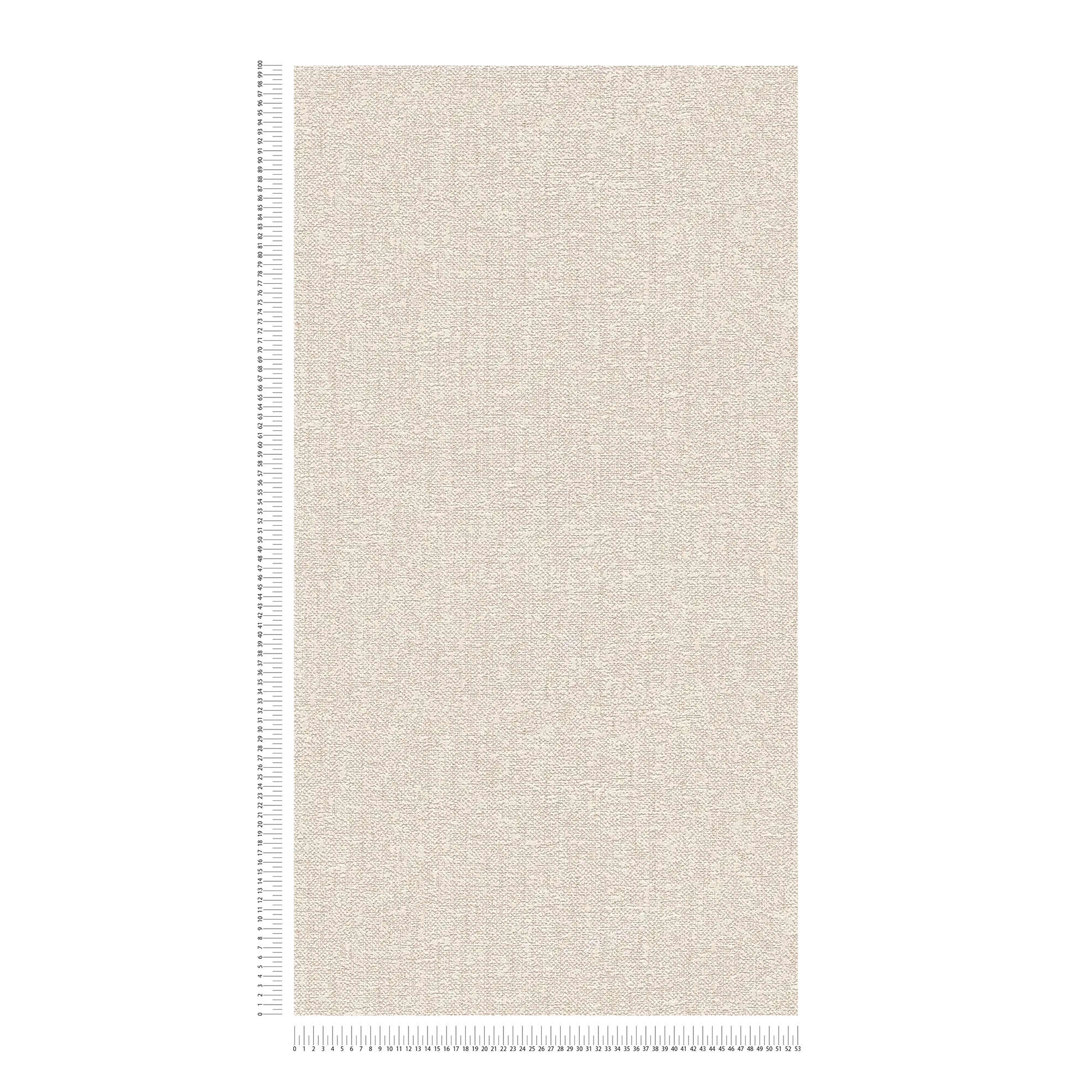             Papierbehang met textielstructuur in linnenlook - bruin
        