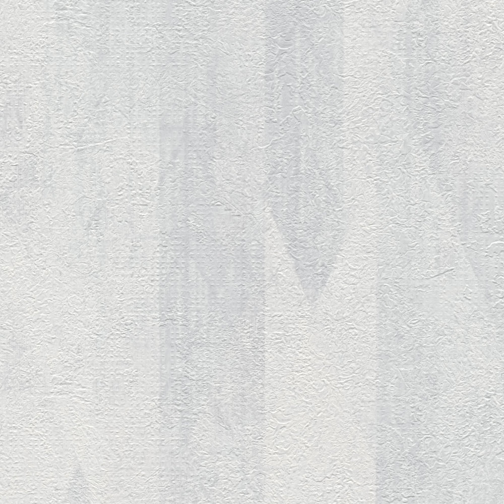             Papier peint intissé graphique avec motif losange discret - gris, blanc
        