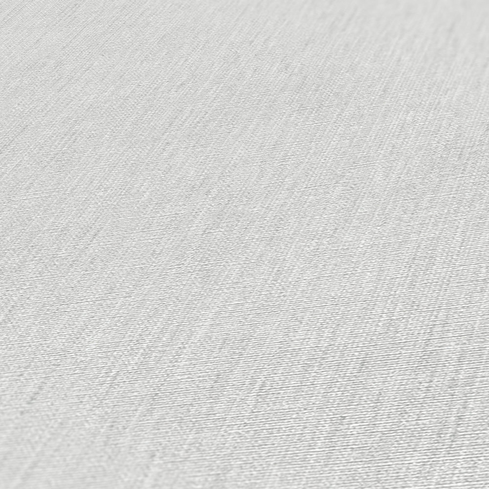             Papel pintado unitario con aspecto textil y estructura en aspecto mate - gris, gris claro
        