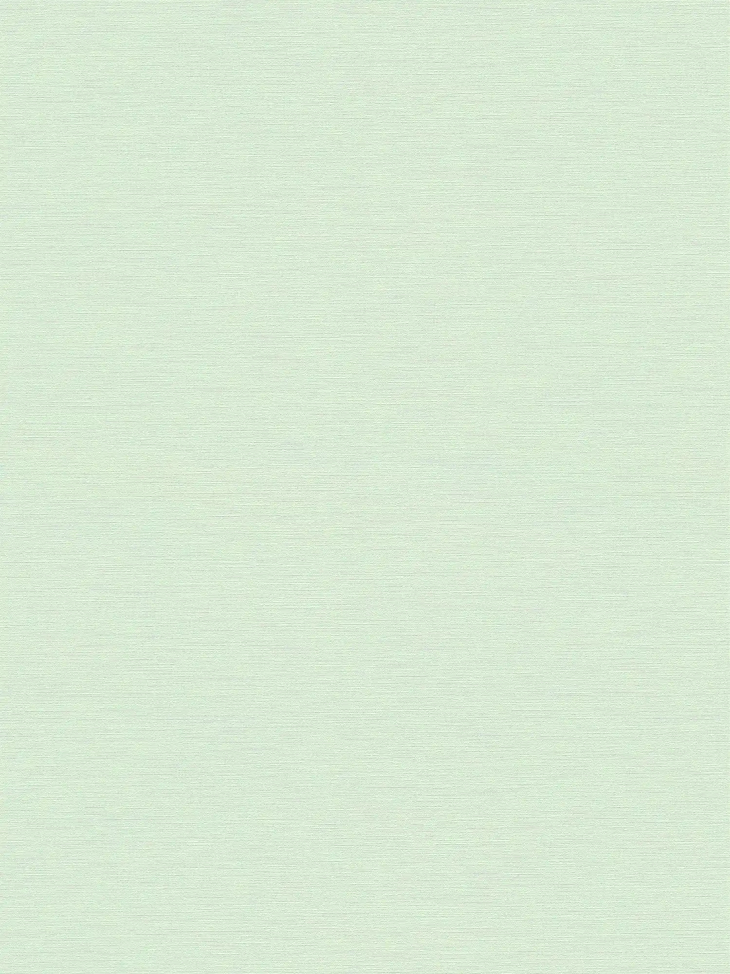 Plain non-woven wallpaper with linen look - mint
