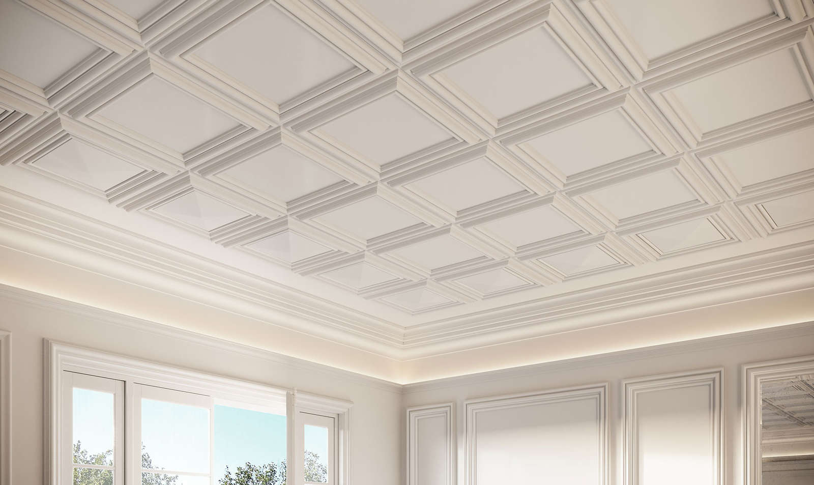             Classic moulding for indirect lighting Florence - C323
        