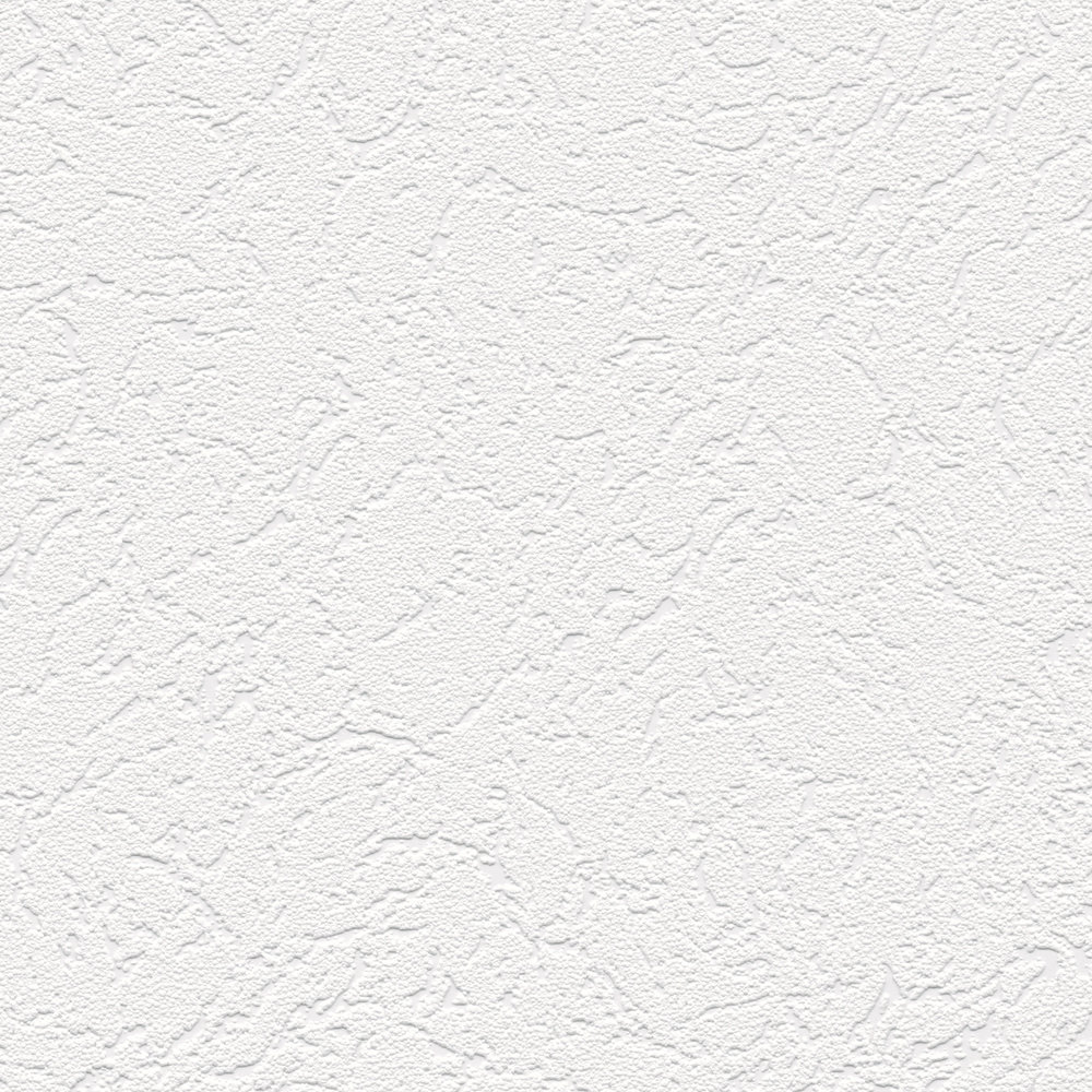             Papier peint à l'aspect rugueux avec structure dimensionnelle - blanc
        