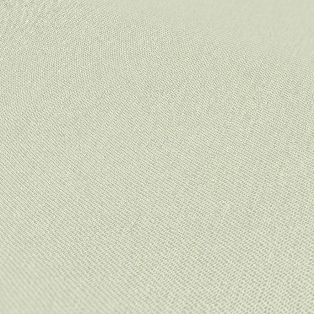             Plain wallpaper light green pastel with textile texture - green
        
