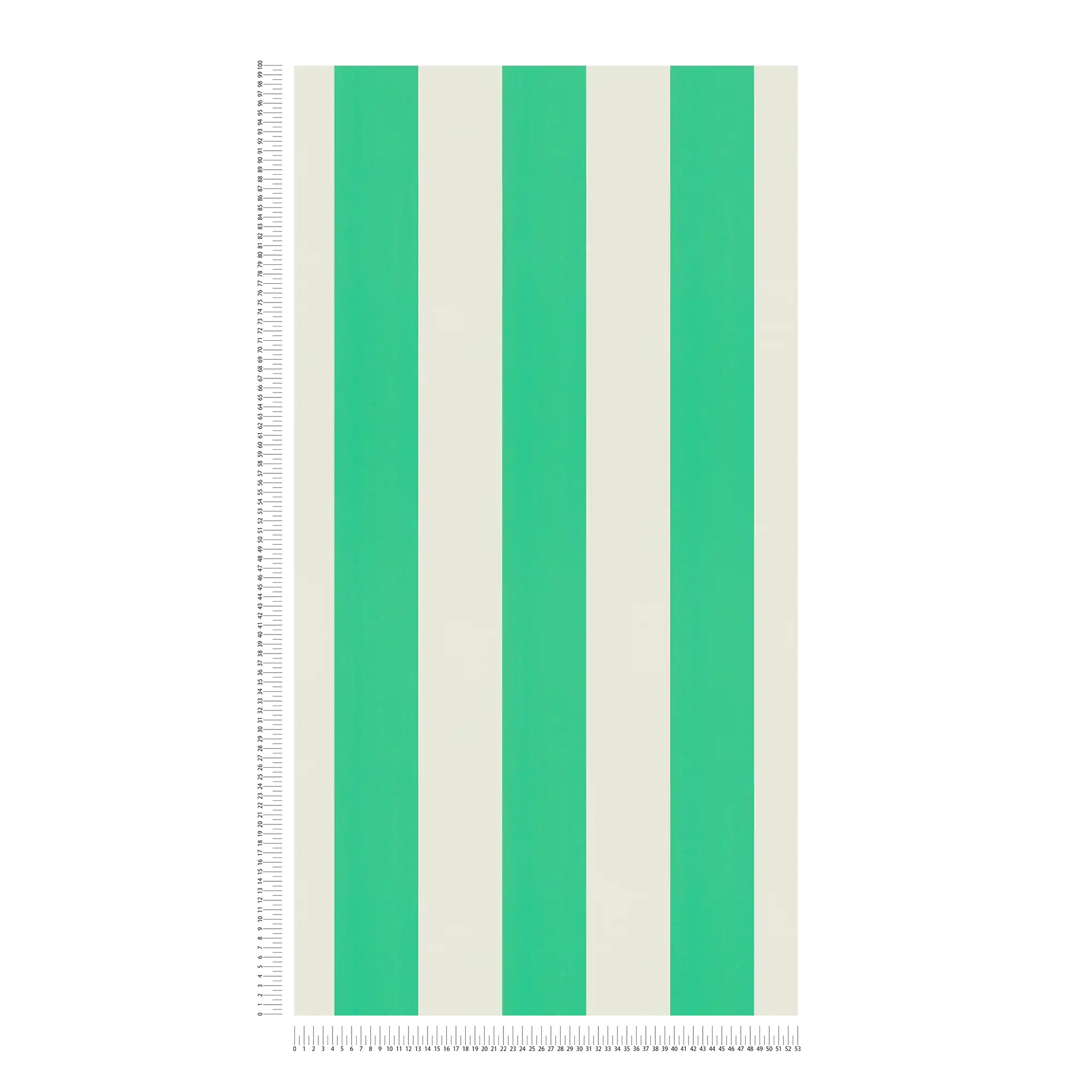             Papel pintado a rayas con estructura ligera - verde, blanco
        