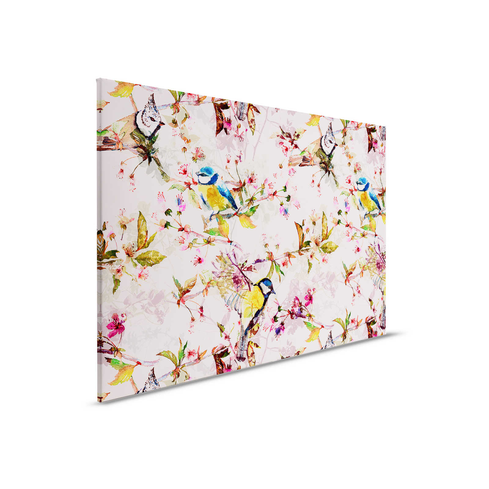         Birds Collage Style Canvas Painting - 0.90 m x 0.60 m
    