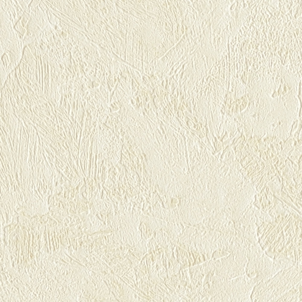             Plaster-effect textured wallpaper plain with glitter effect - cream
        