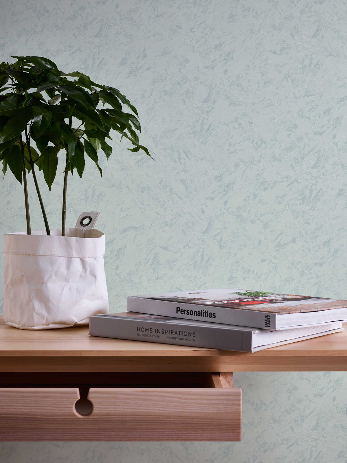             Plain pattern wallpaper wipe clean look - green
        