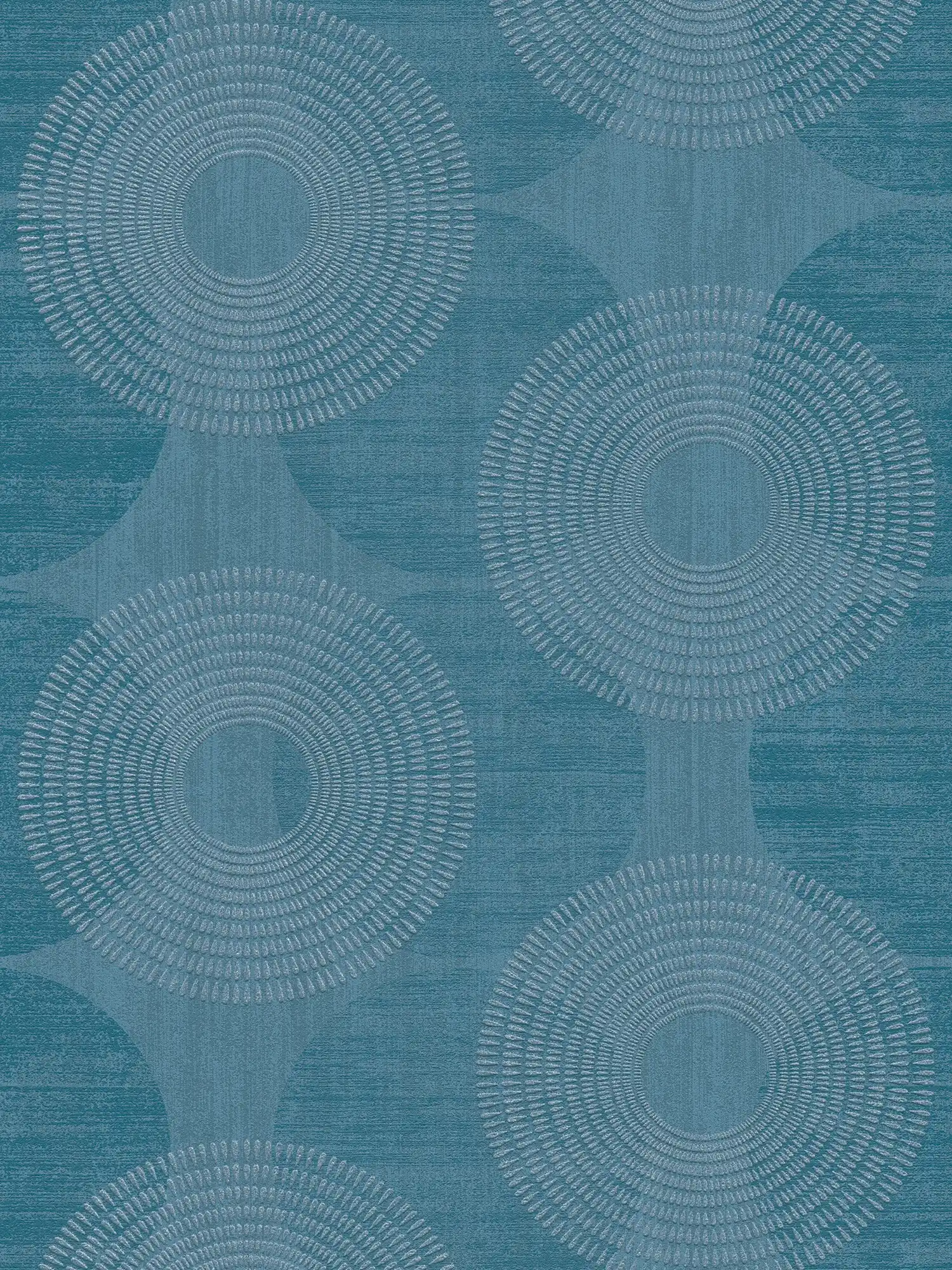Effect wallpaper geometric Scandinavian design - blue
