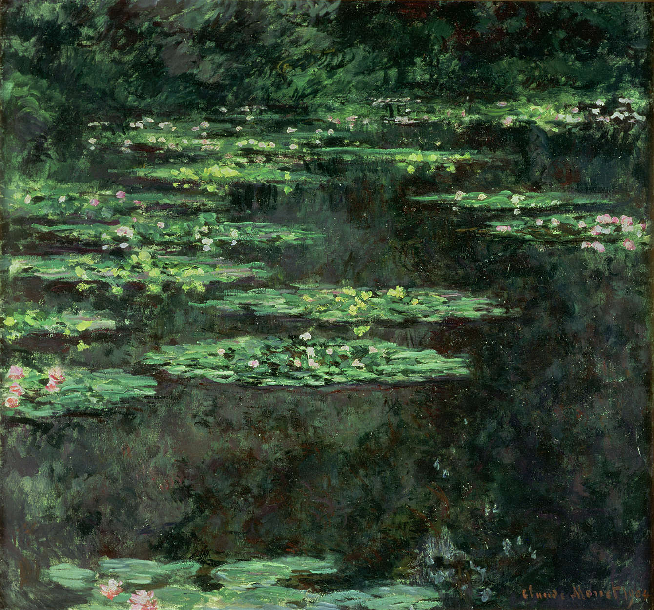             Ninfee" murale di Claude Monet
        