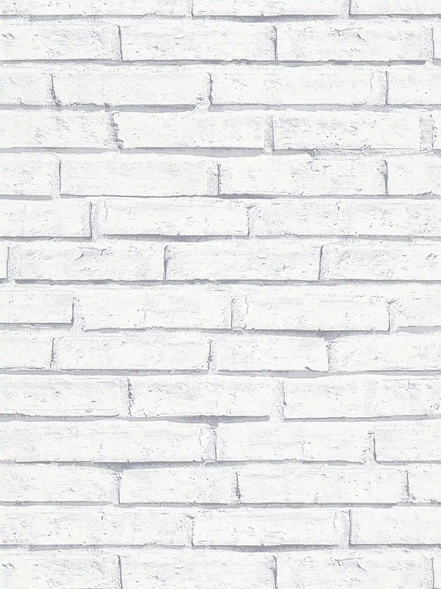 Carta da parati in muratura effetto 3D, ombreggiatura realistica - Bianco, grigio
