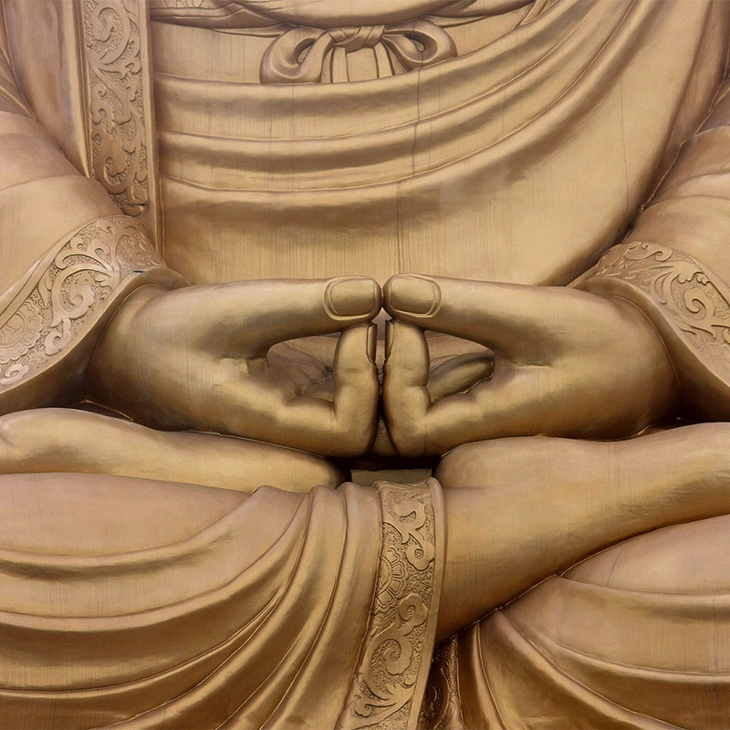 Fotomural Estatua de Buda religioso - Nácar liso
