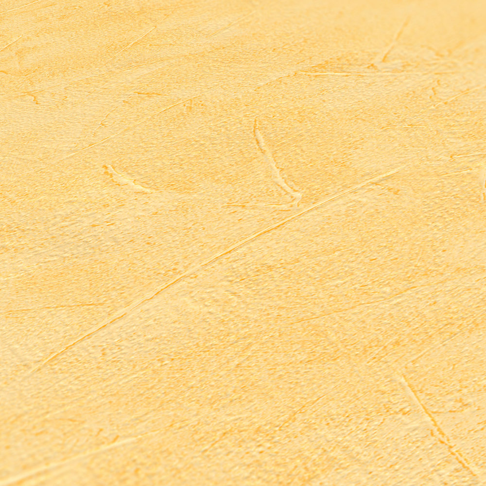             Papel pintado de escayola uni amarillo con dibujo de estructura
        
