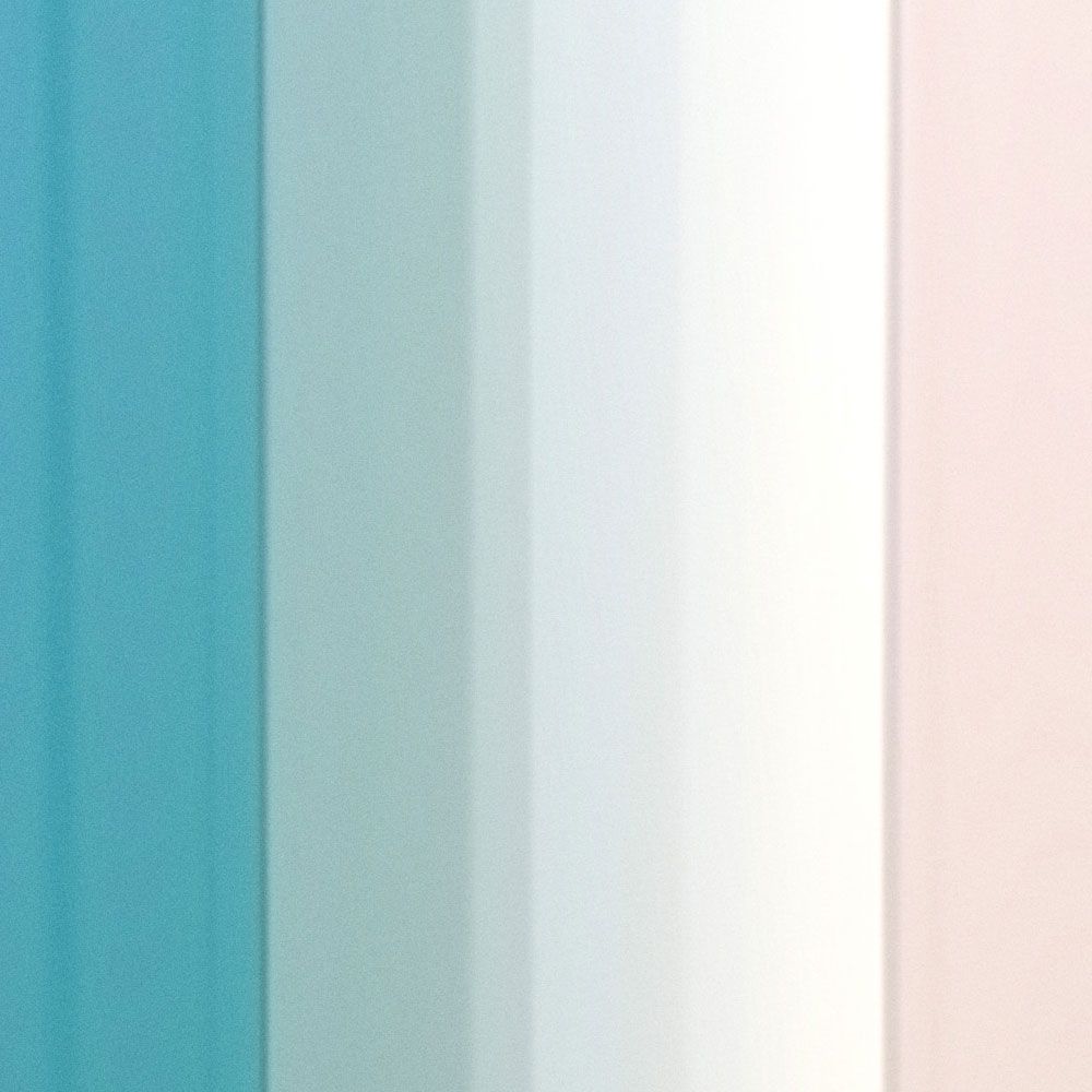             Photo wallpaper »co-coloures 4« - Colour gradient with stripes - turquoise, cream, green | Smooth, slightly shiny premium non-woven fabric
        