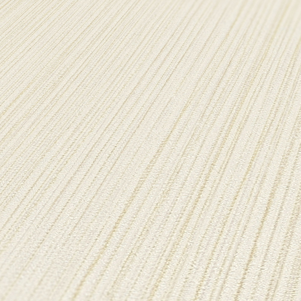             Plain wallpaper ivory with line texture - cream
        