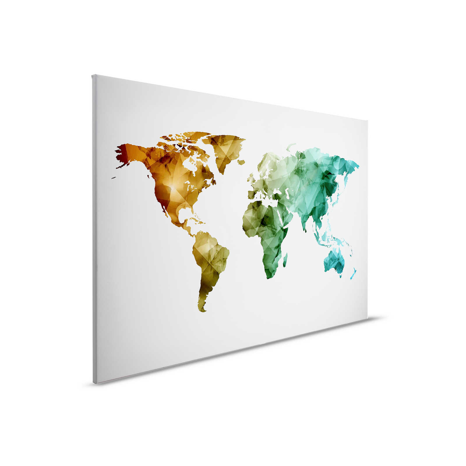         Canvas with world map made of graphic elements | WorldGrafic 1 - 0.90 m x 0.60 m
    