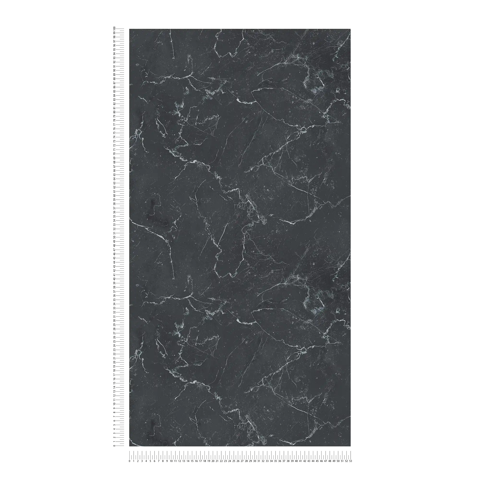             Carta da parati in tessuto non tessuto effetto marmo grigio scuro, Design by MICHALSKY
        