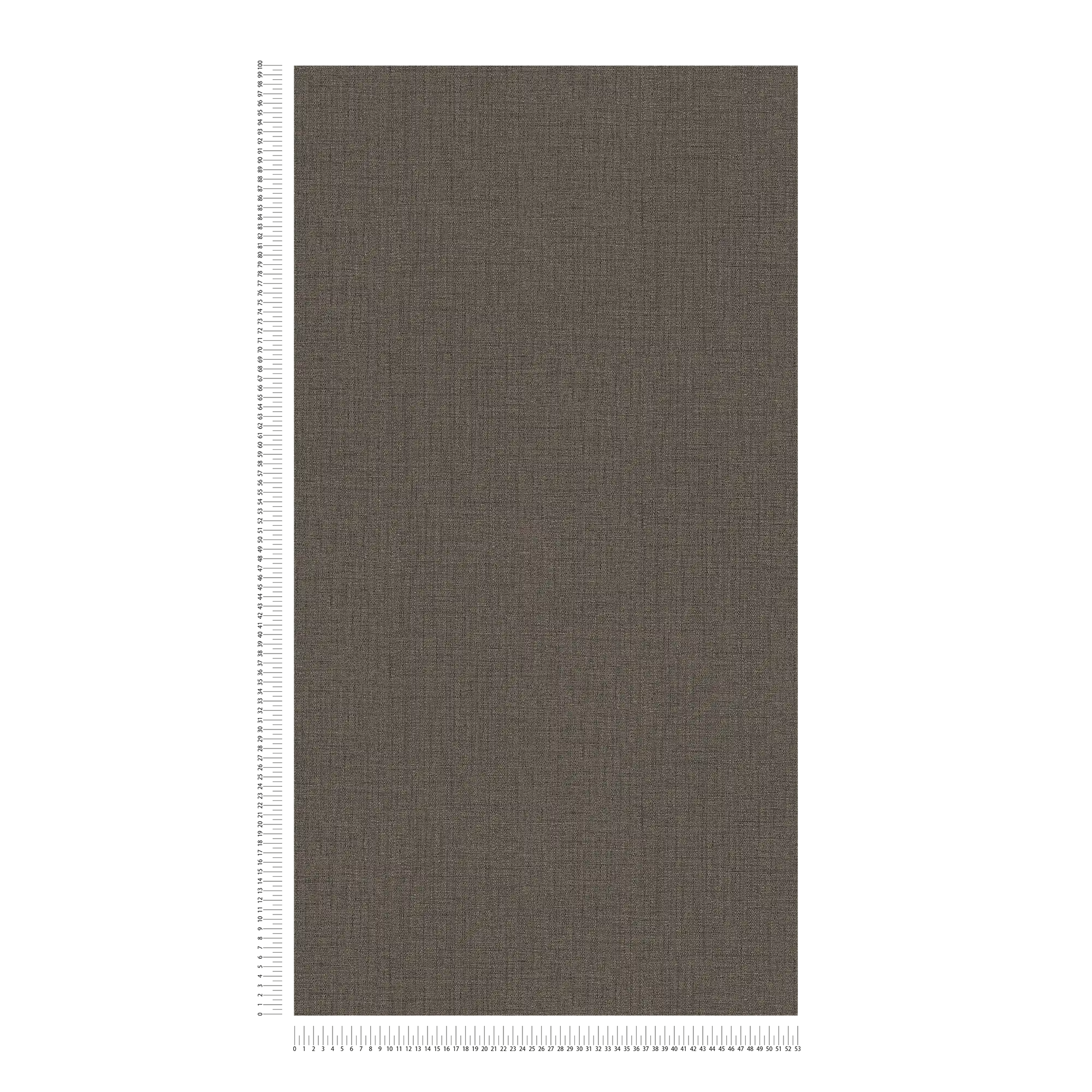             Papier peint aspect textile chiné avec structure - marron
        