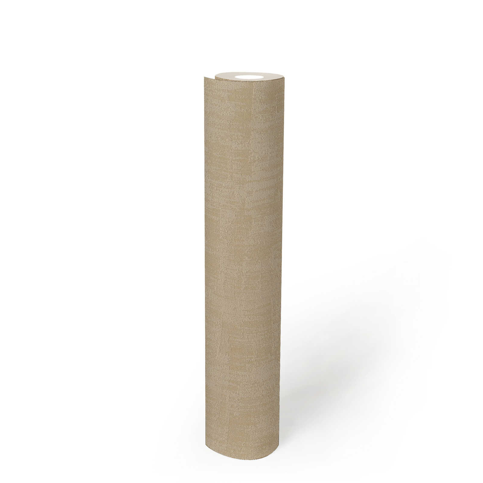             Wallpaper with abstract raffia pattern in soft colours - beige, taupe
        