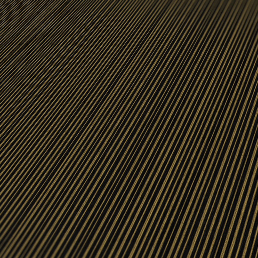             Black VERSACE wallpaper with metallic stripes
        