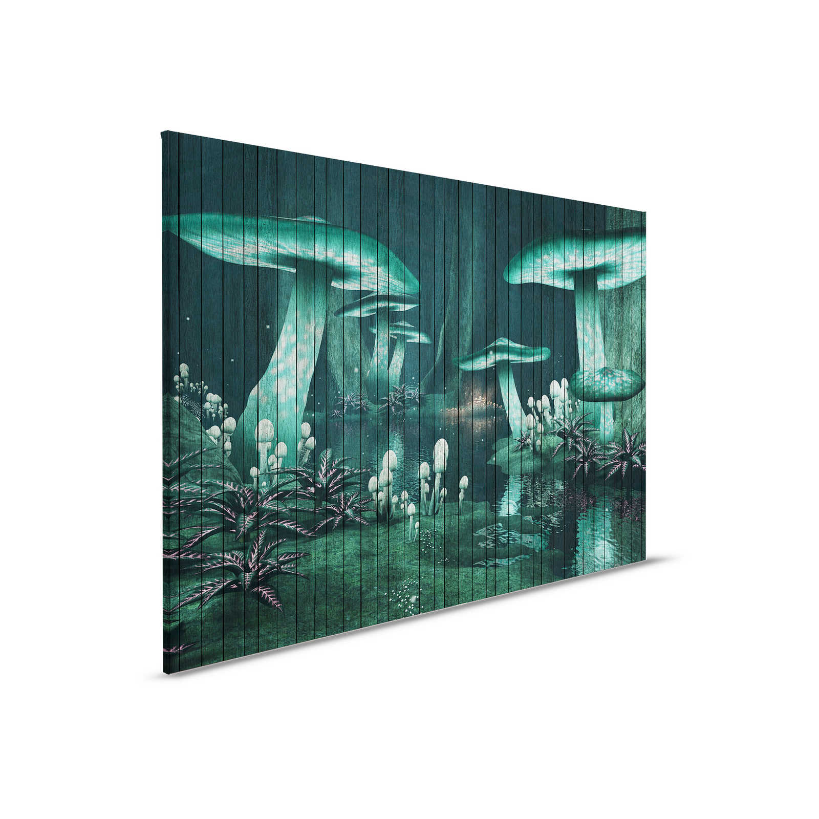         Fantasy 1 - Canvas painting Enchanted forest with wood look - 0,90 m x 0,60 m
    