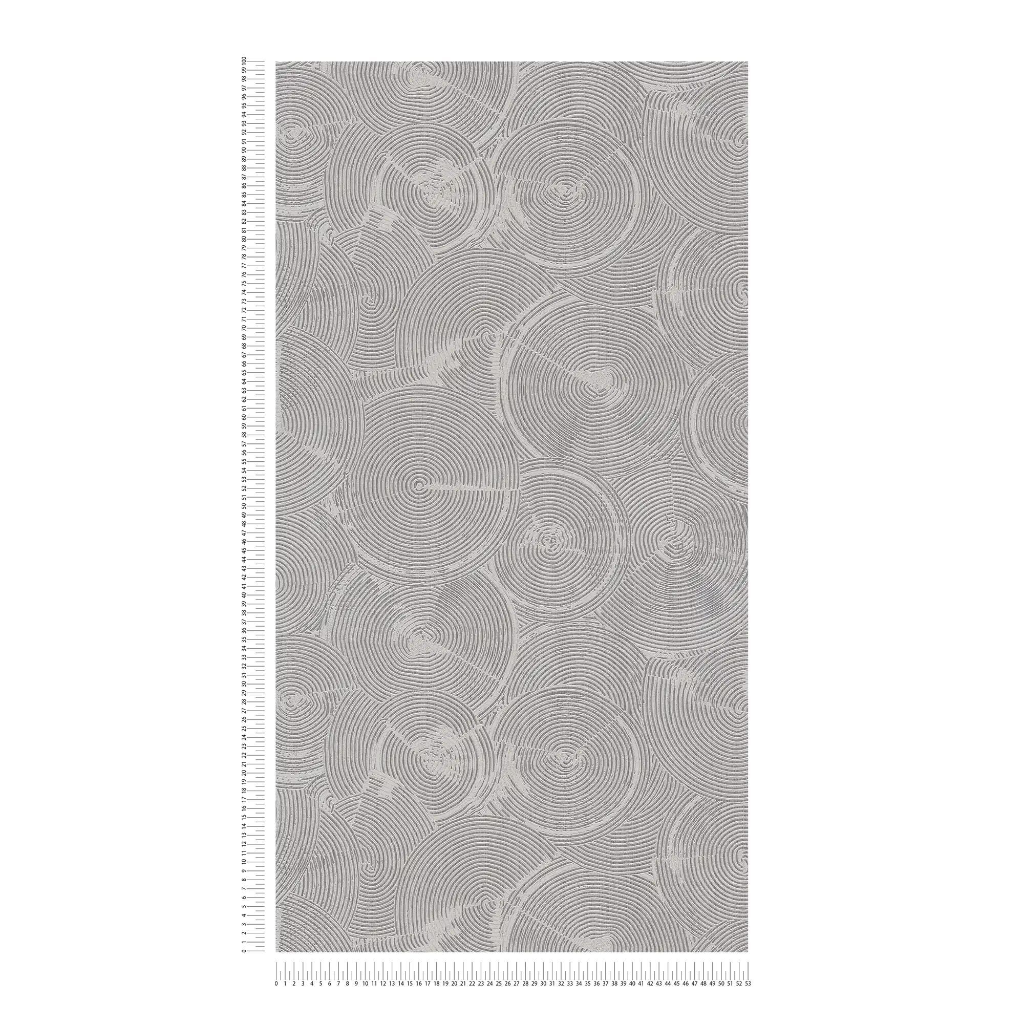             Papel pintado óptico de yeso con efecto metálico plateado - gris, metálico, blanco
        