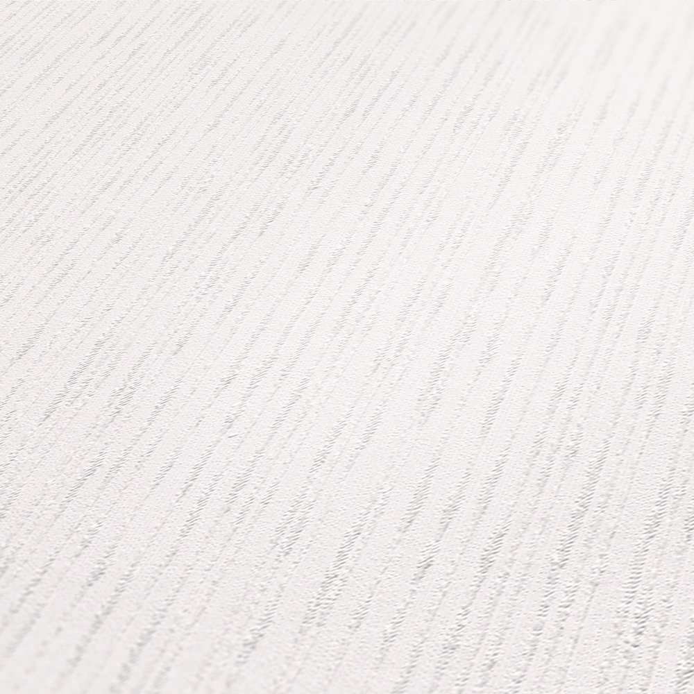             Zuiver wit papierbehang met textielstructuur in retrolook - wit
        