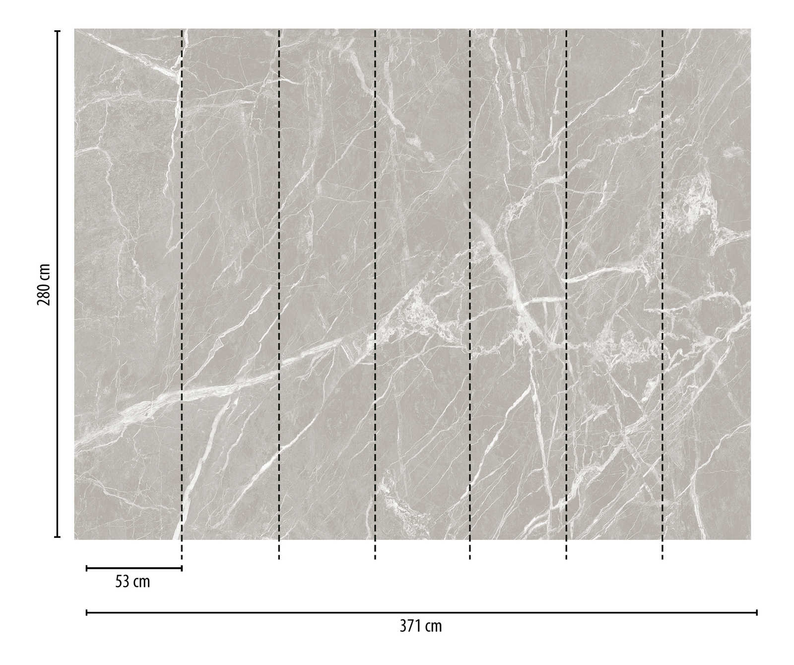             Wallpaper novelty | motif wallpaper marble grey & white
        