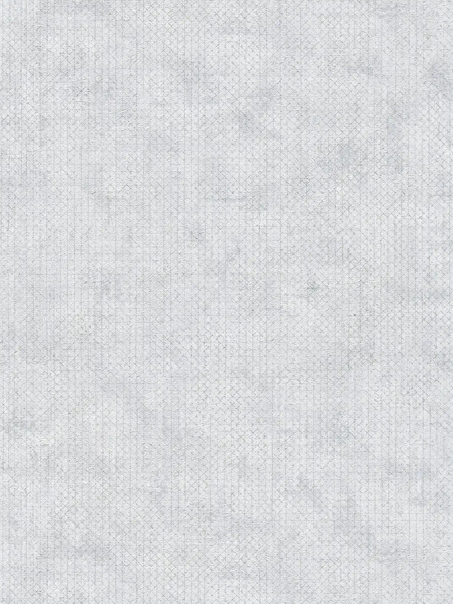Papel pintado gris claro con motivos metálicos - Metálico, Gris
